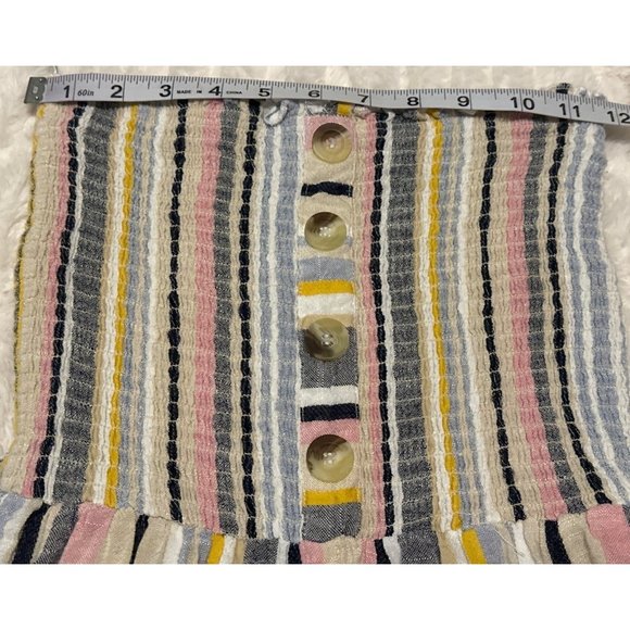 Blue Island Strapless Striped Jumpsuit Multicolored Polyester Blend XS/S-READ - Picture 6 of 12